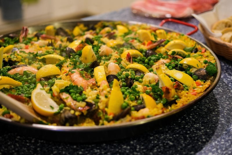Paella with a Moroccan Twist